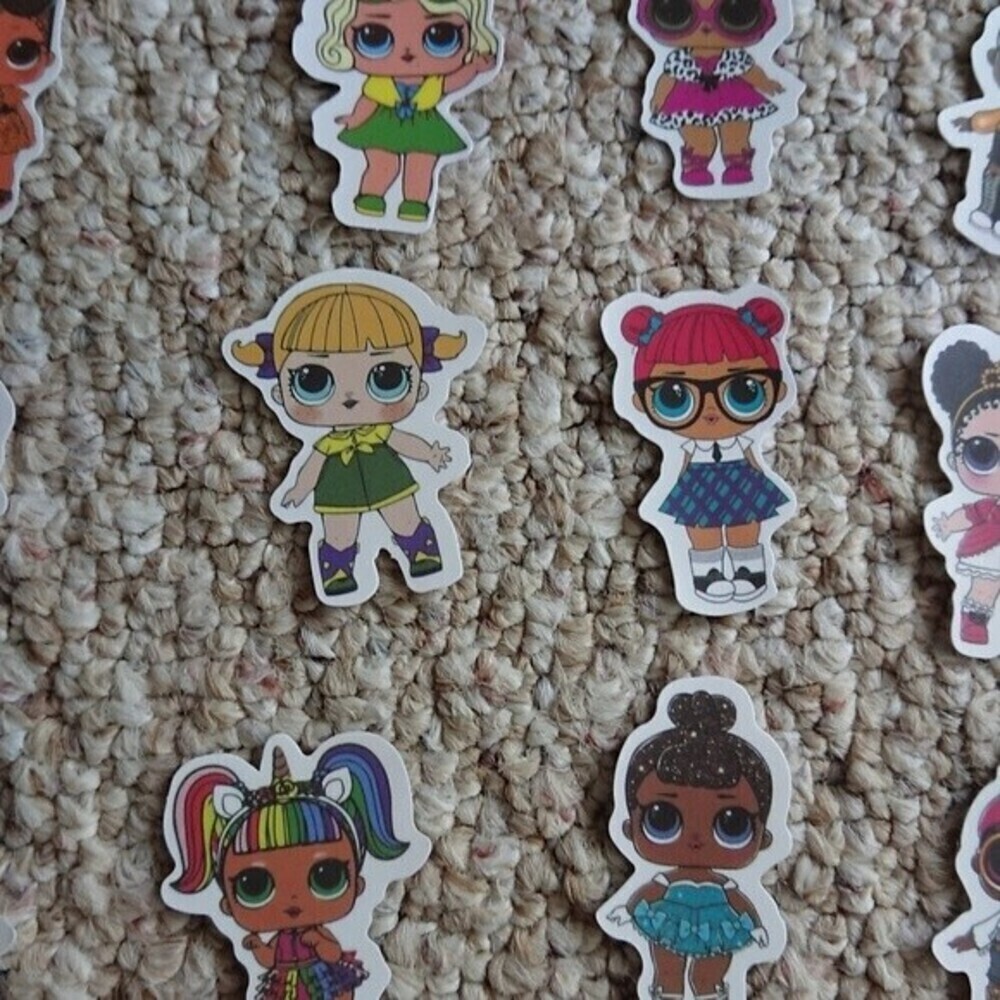 50 pieces cute LOl Stickers Waterproof Vinyl - Picture 9 of 10